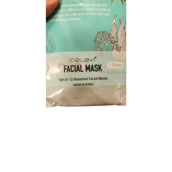 Celavi Essence Facial Sheet Face Mask Variety Set Of 12 Classic Authentic Korea - Picture 15 of 16
